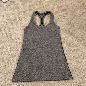 Gray Lululemon Cool Racerback Tank Top